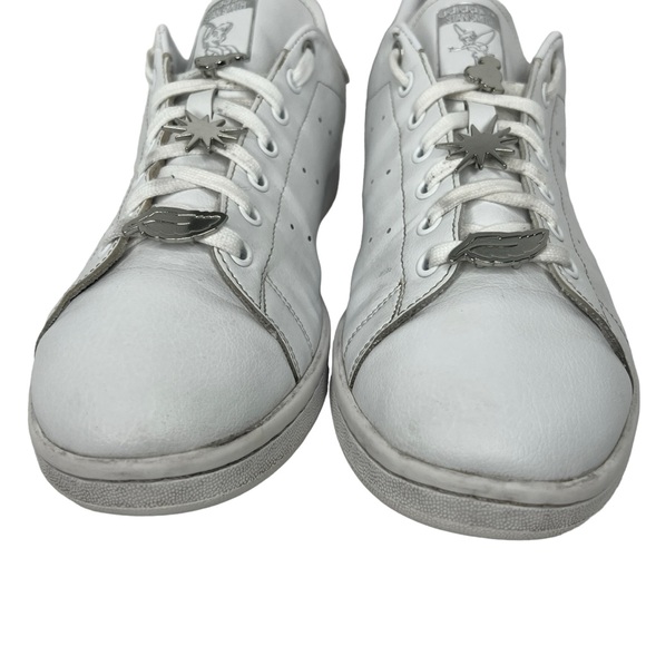 Adidas Stan Smith X Disney Peter Pan & Tinker Bell White Leather Shoes Size 12 - Picture 8 of 12
